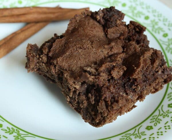 Fudgy Vegan Mexican Hot Chocolate-Style Brownies