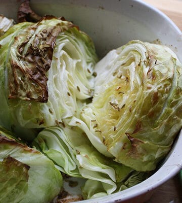 roasted cabbage with fennel seeds