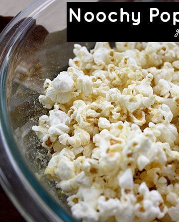 bowl of popcorn with nutritional yeast