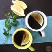 With cold weather starting to roll in, it's the perfect time for a mint hot toddy! Nothing beats a chill like a warm mugful of booze.