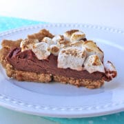 A vegan s'mores cream pie: all of the goodness of s'mores in pie form.