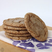 Super simple vegan sugar crinkle cookies are ready in about 30 minutes.