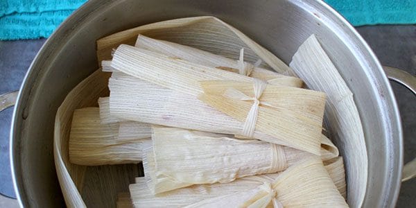 wrapped tamales inside of the Instant Pot