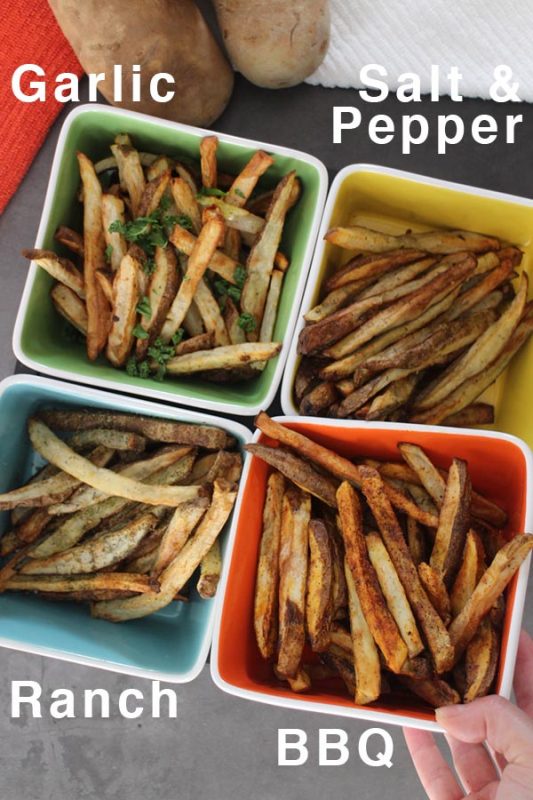 Perfect Air Fryer French Fries, 4 Ways