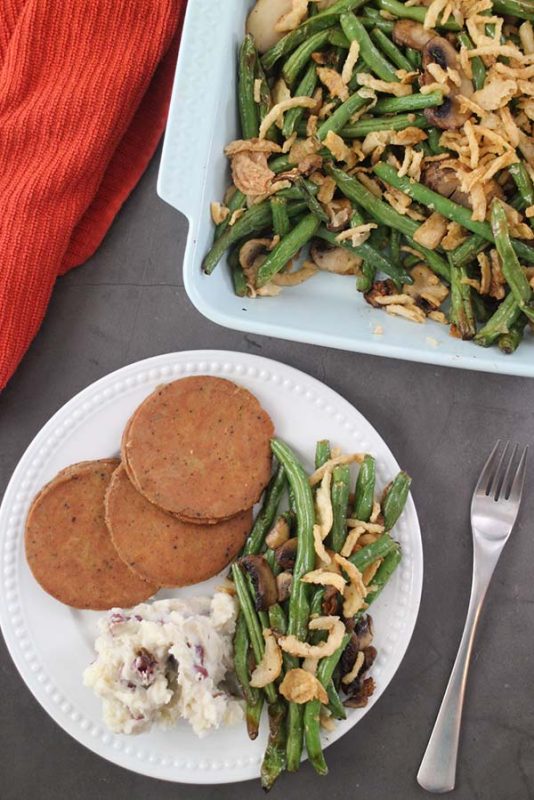 Perfect Air Fryer Roasted Green Beans and Mushrooms