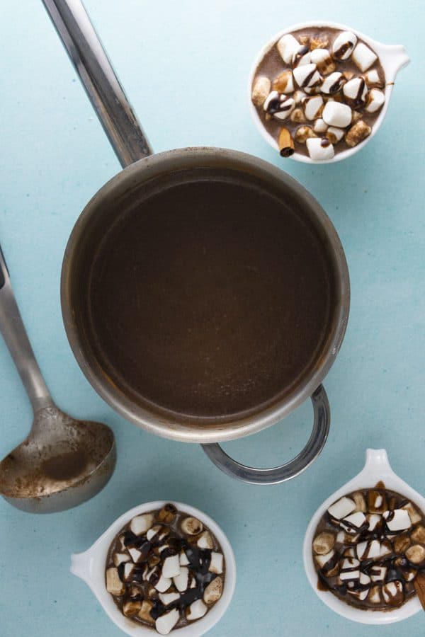 cocoa in the pan