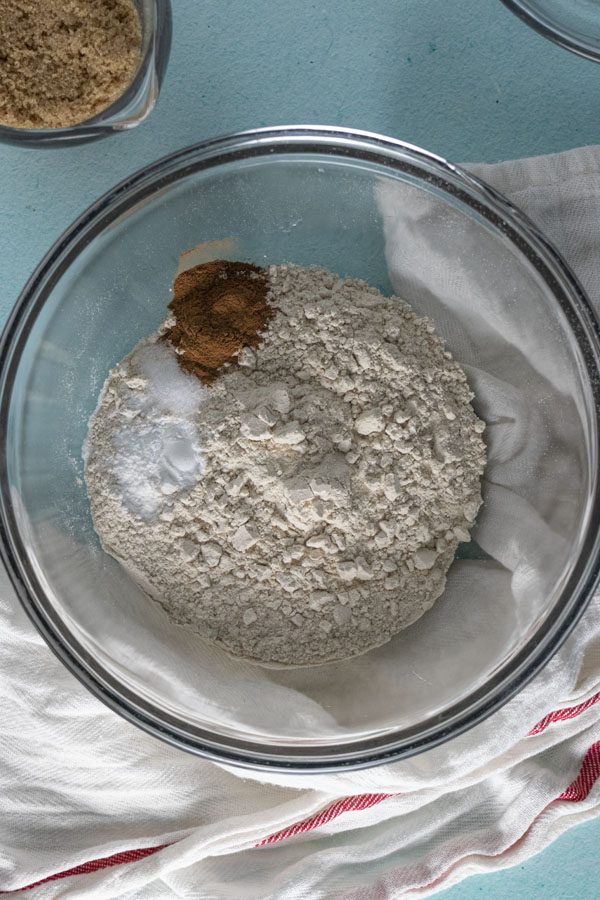 dry ingredients in a large bowl