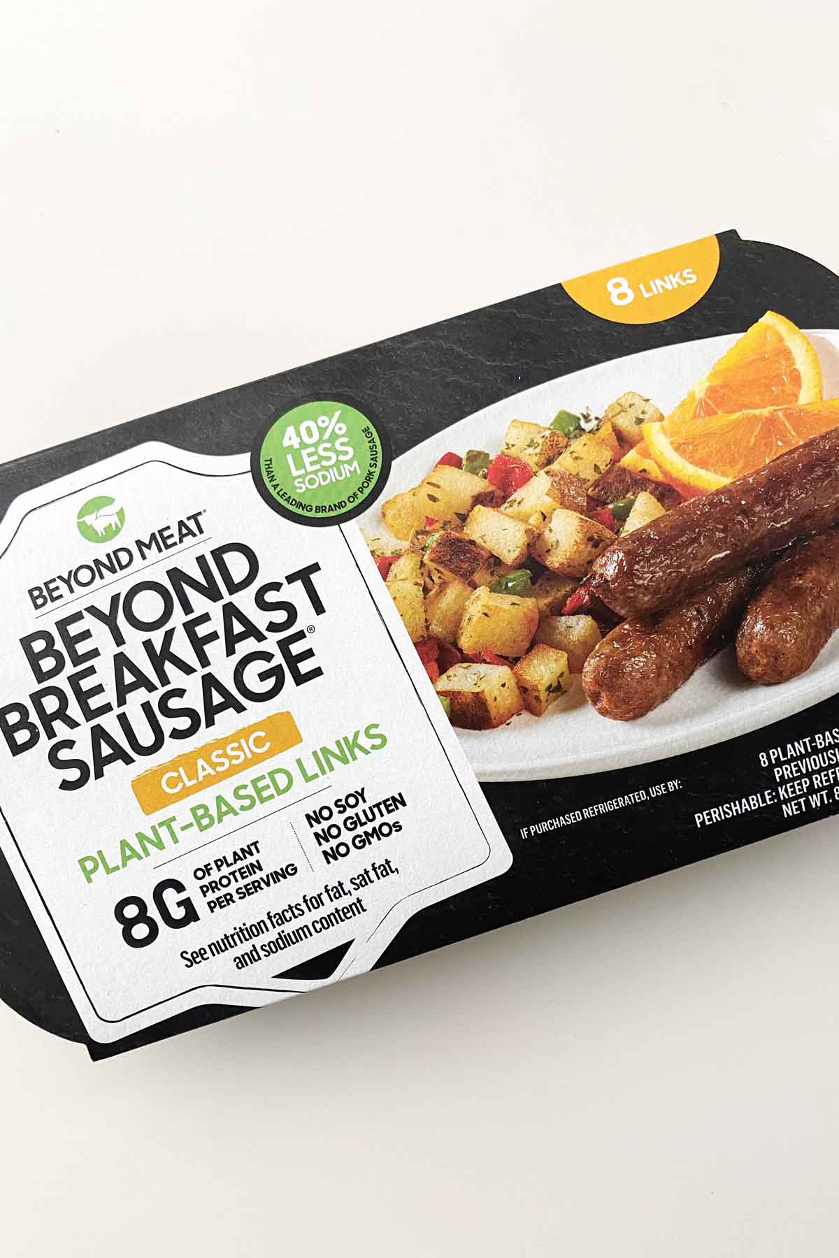 package of Beyond Breakfast Sausage links