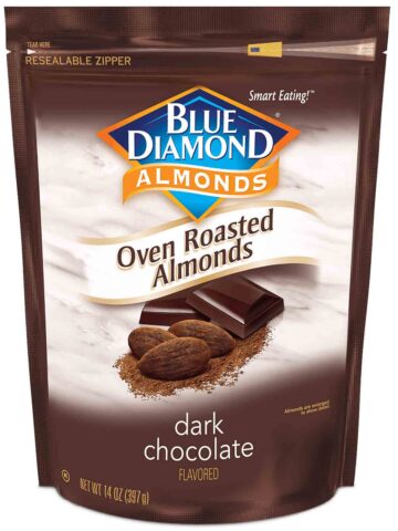 bag of Blue Diamond Chocolate Almonds