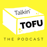 Talkin' Tofu logo on a yellow background