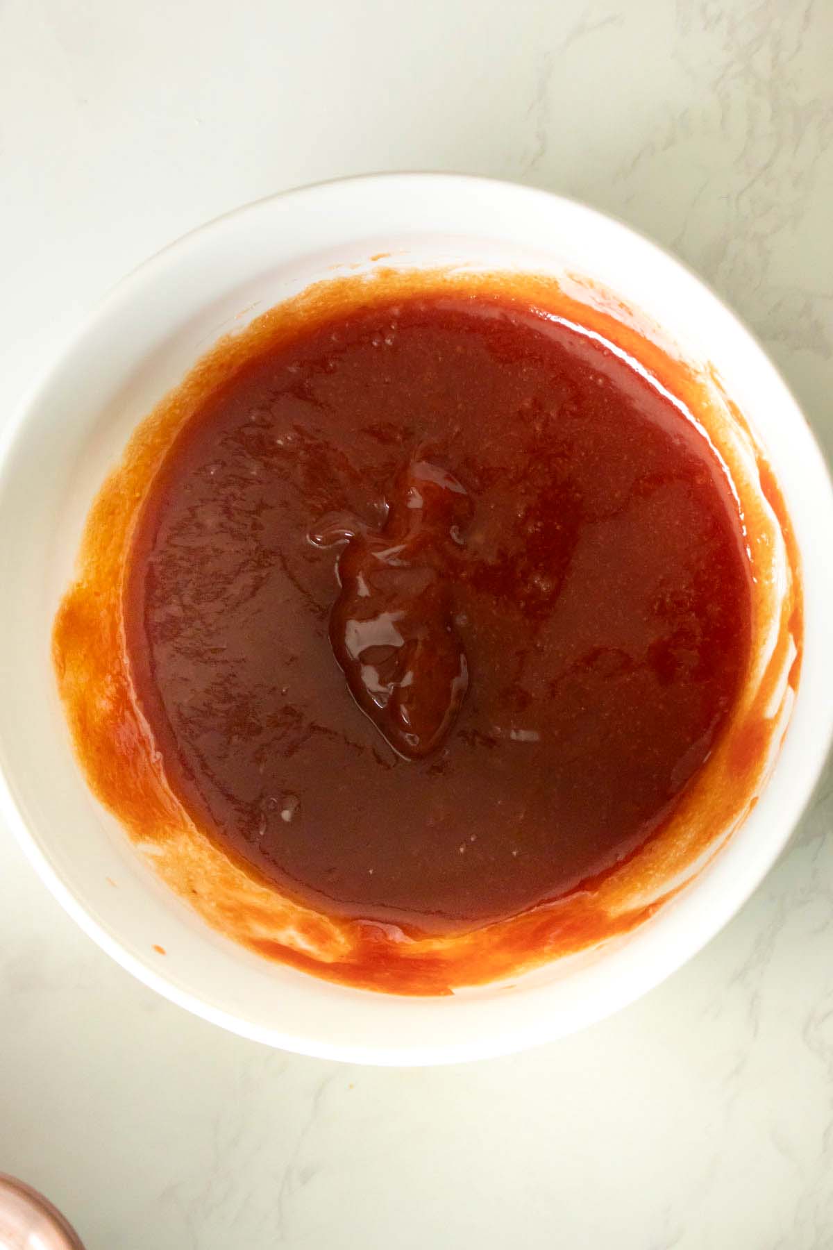 ketchup glaze, after mixing