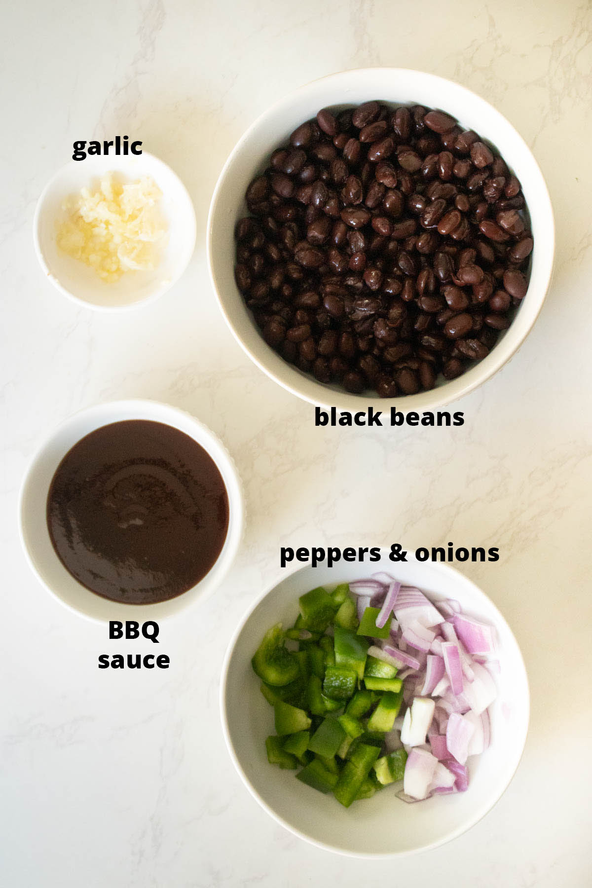 BBQ black beans ingredients