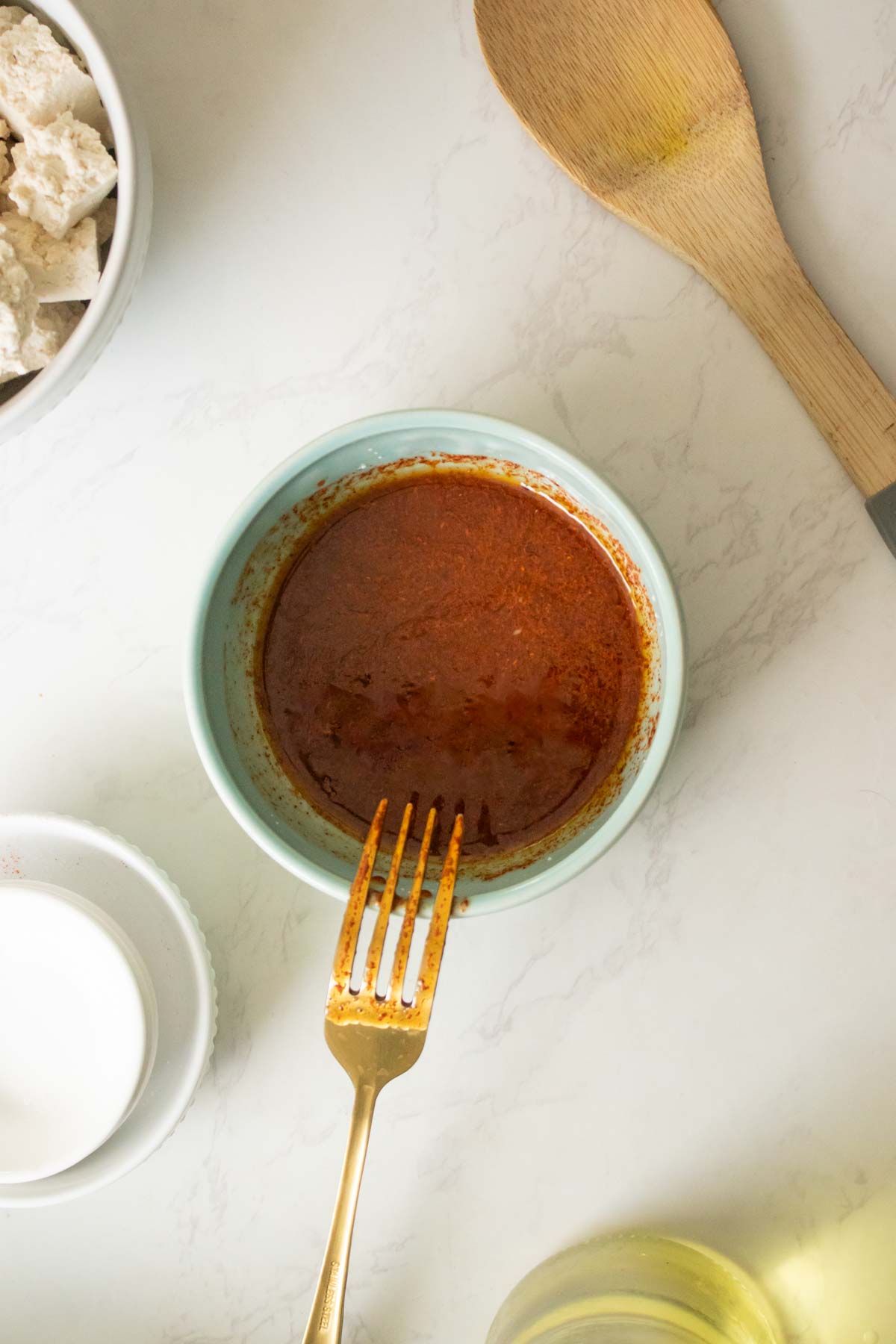 fajita marinade in a bowl
