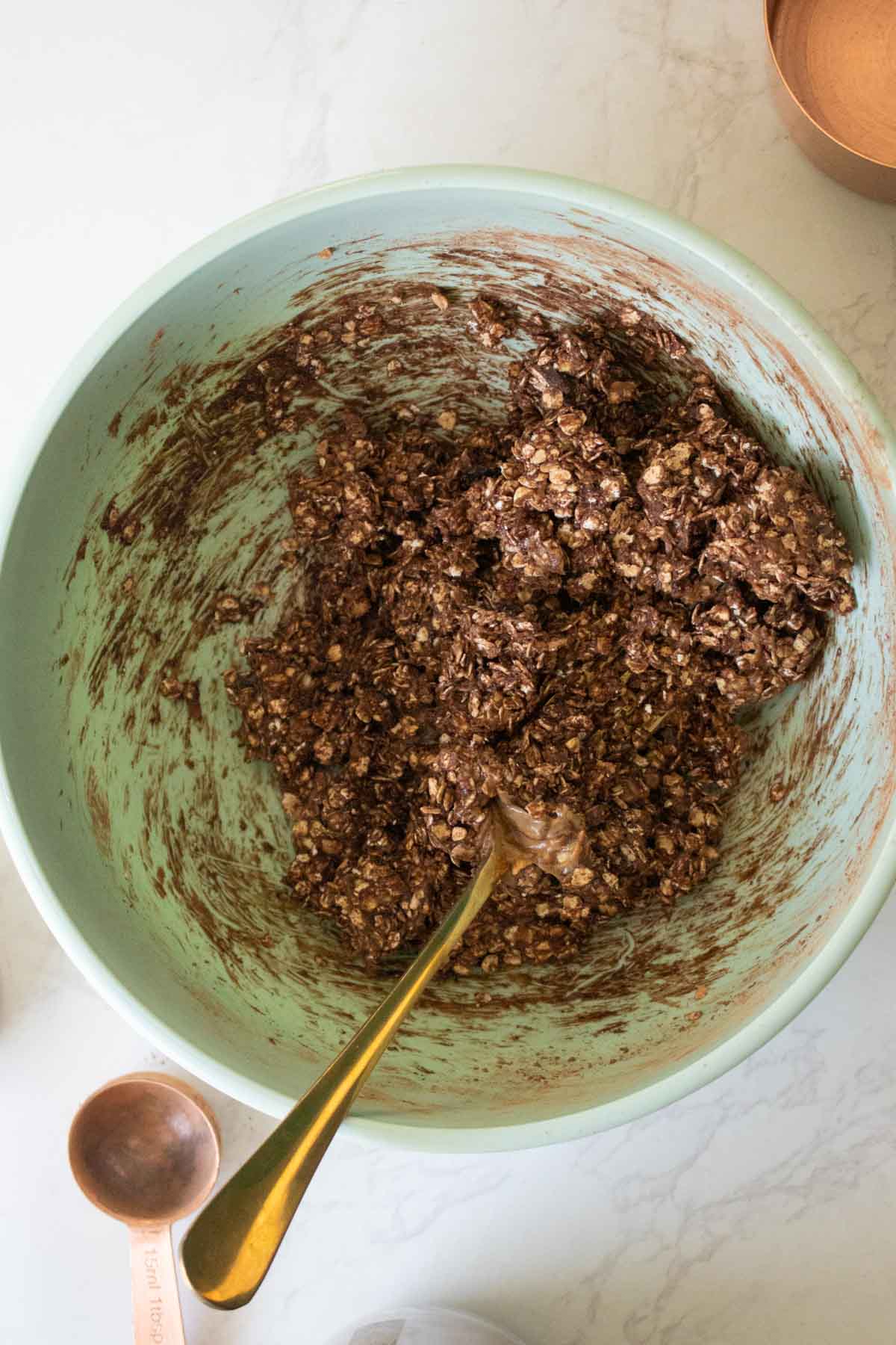 oats mixture all stirred together