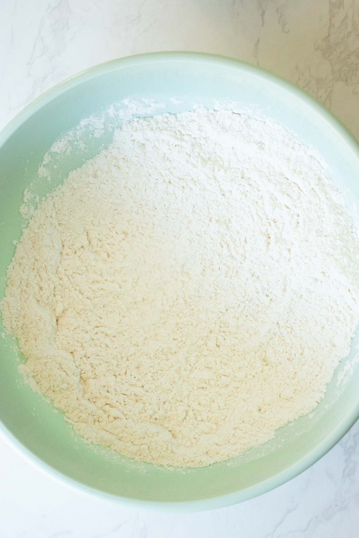 dry ingredients mixed together in a bowl