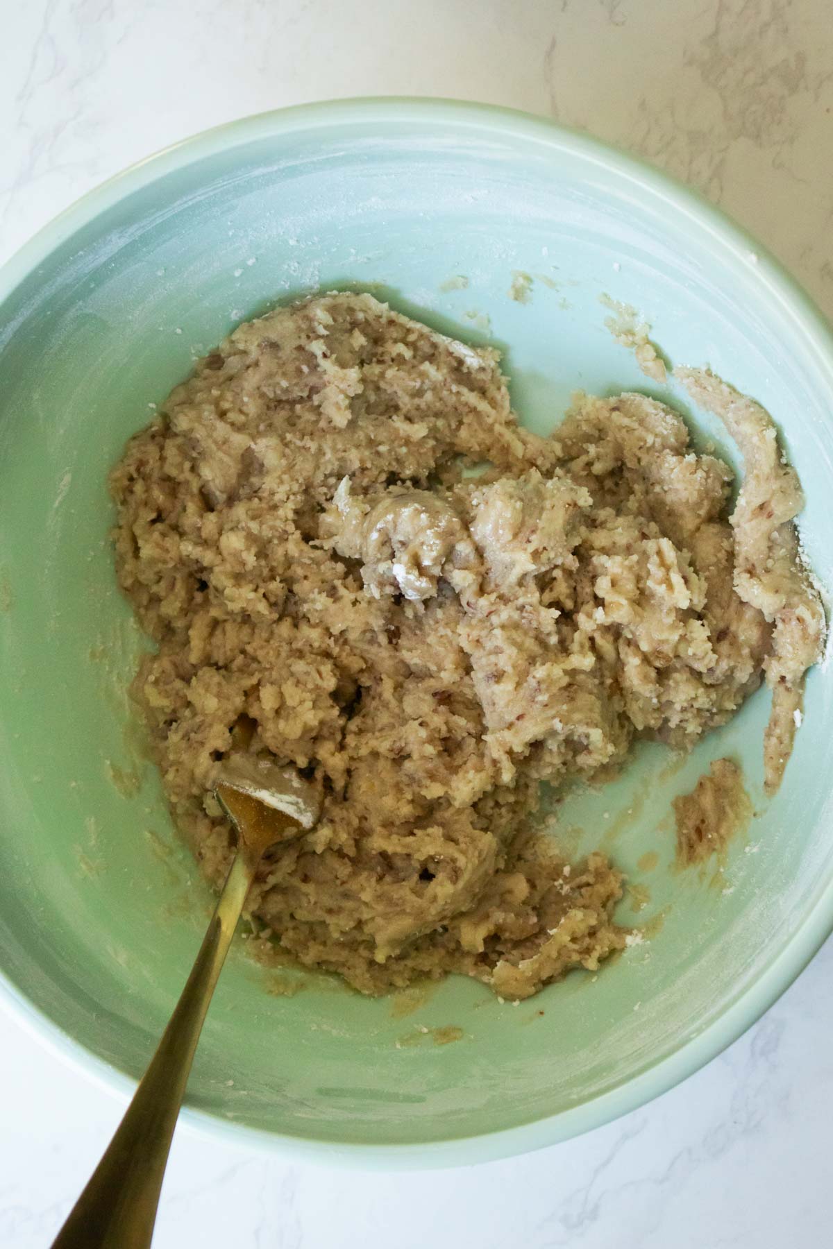 vegan s'mores cookie dough before adding the mix-ins