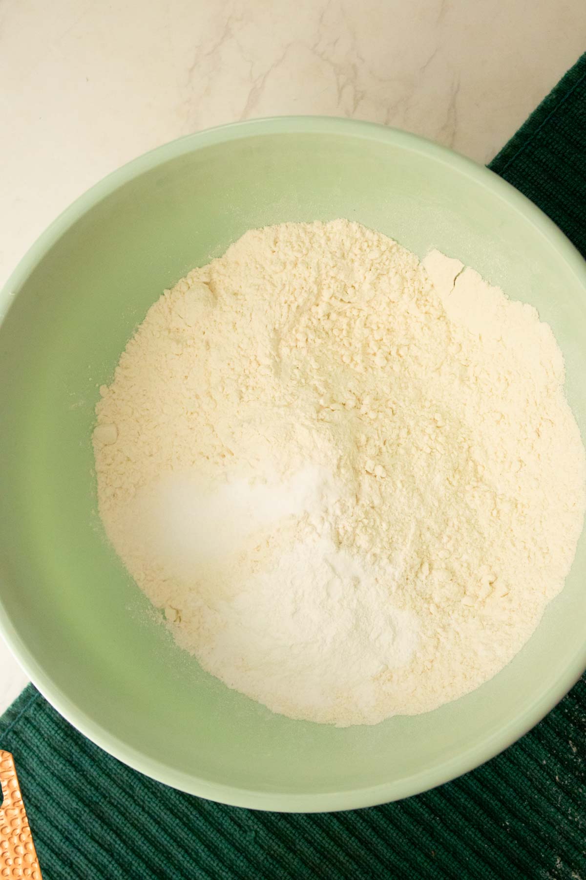 dry ingredients before mixing