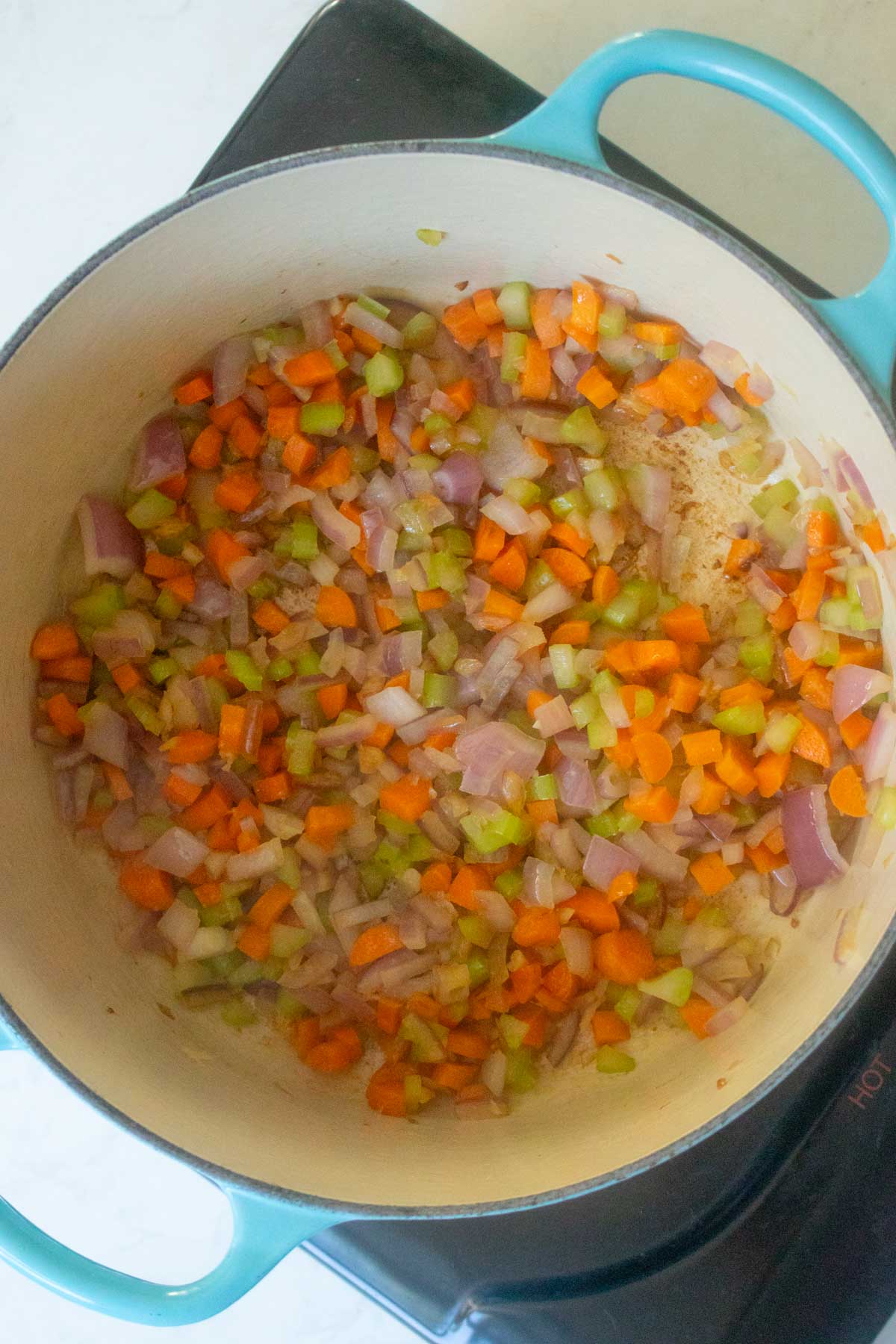 mire poix after cooking